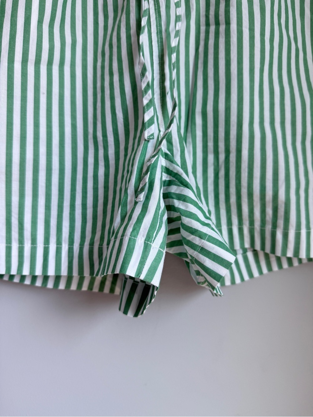 Brixton Sidney Colorblock Stripe Organic Cotton Shorts Green White Boxer Med - Picture 4 of 6